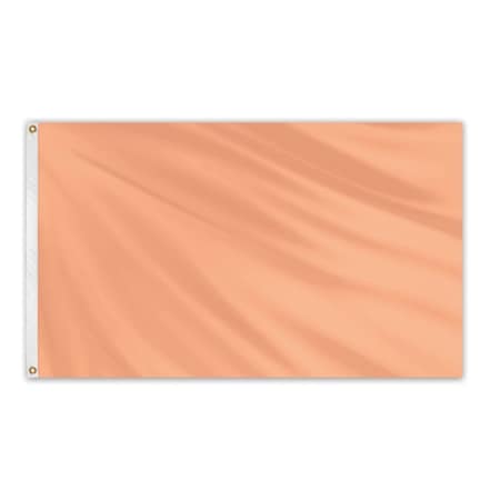 Global Flags Unlimited Solid Color Outdoor Nylon Flag 3' x 5' - Salmon 204660